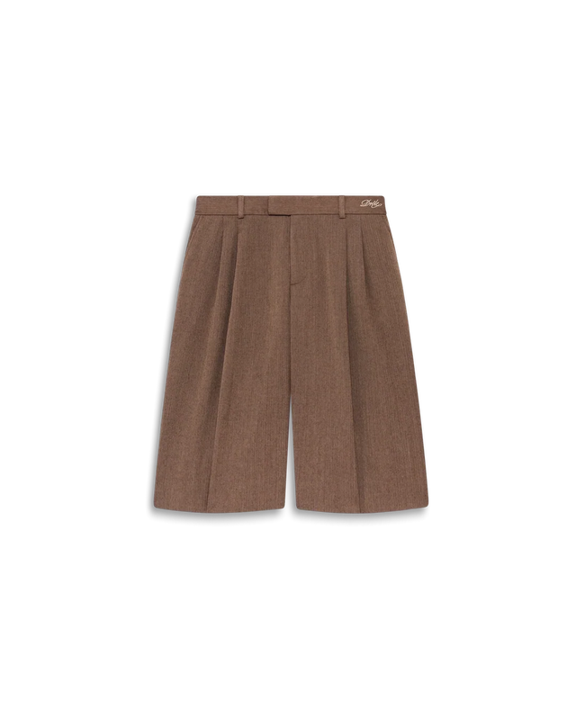 Karierte Tailleur-Shorts mit Fischgrätmuster