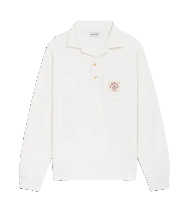Polo-Shirt mit Lochstrickmuster