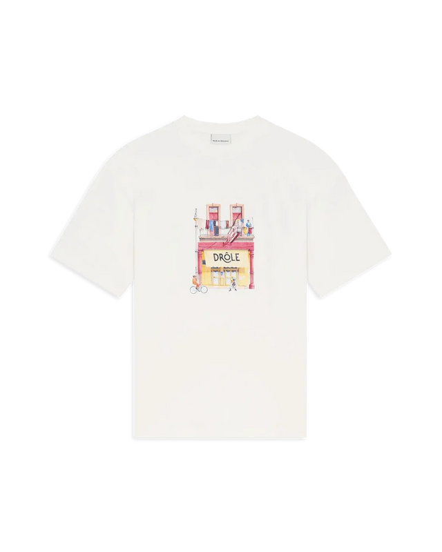 Drôle Café T-Shirt mit Grafikdruck