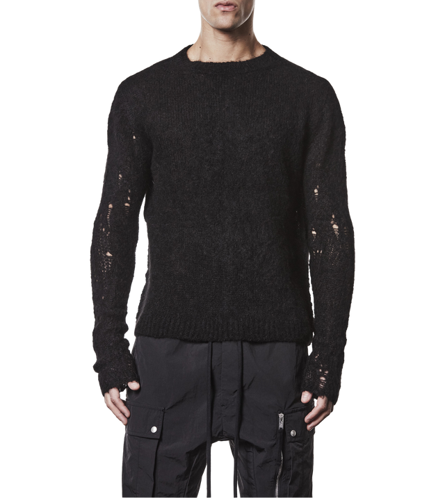 Destroyed Sweater aus Alpakawolle