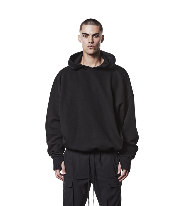 Cropped Hoodie aus Baumwolle