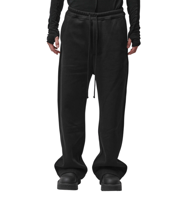 Wide Leg Jerseyhose aus Baumwolle