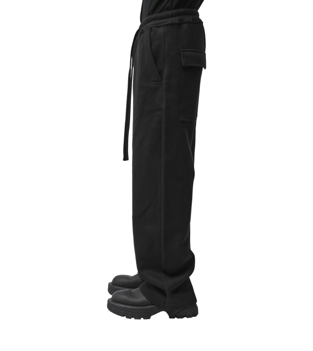 Wide Leg Jerseyhose aus Baumwolle