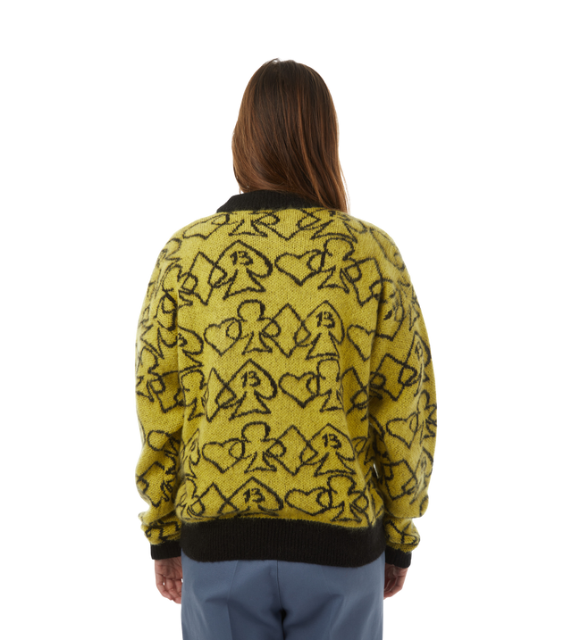 Strickpullover mit All-Over Print