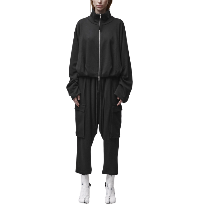 Sweatjacke mit Stehkragen und Zweiwege-Reißverschluss