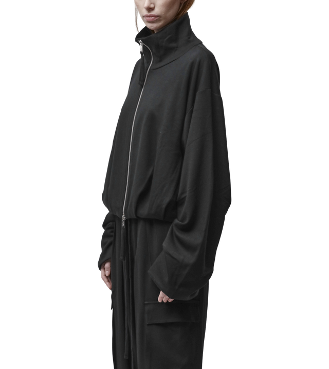 Sweatjacke mit Stehkragen und Zweiwege-Reißverschluss