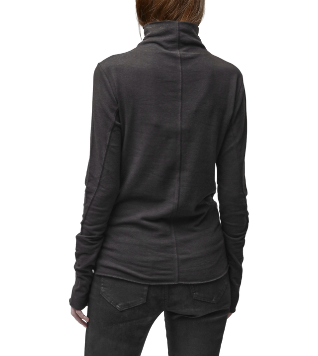Rollkragen-Langarmshirt mit Schlitzdetail