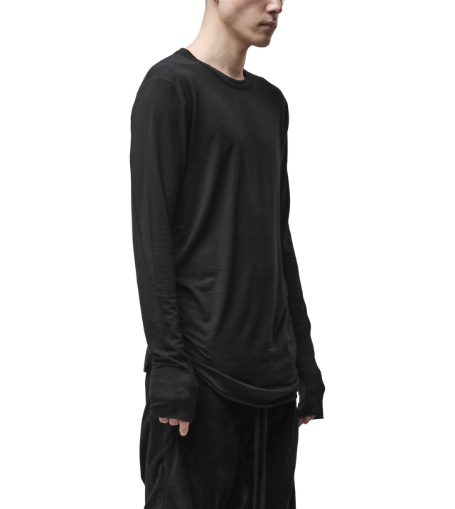 Langarmshirt aus Modal-Kaschmir-Mix mit Rückennähten