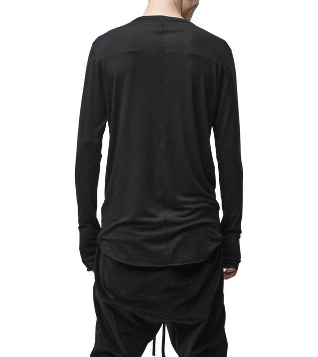 Langarmshirt aus Modal-Kaschmir-Mix mit Rückennähten