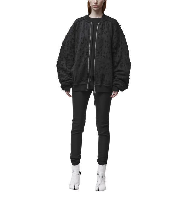 Oversize-Bomberjacke mit Used-Effekt