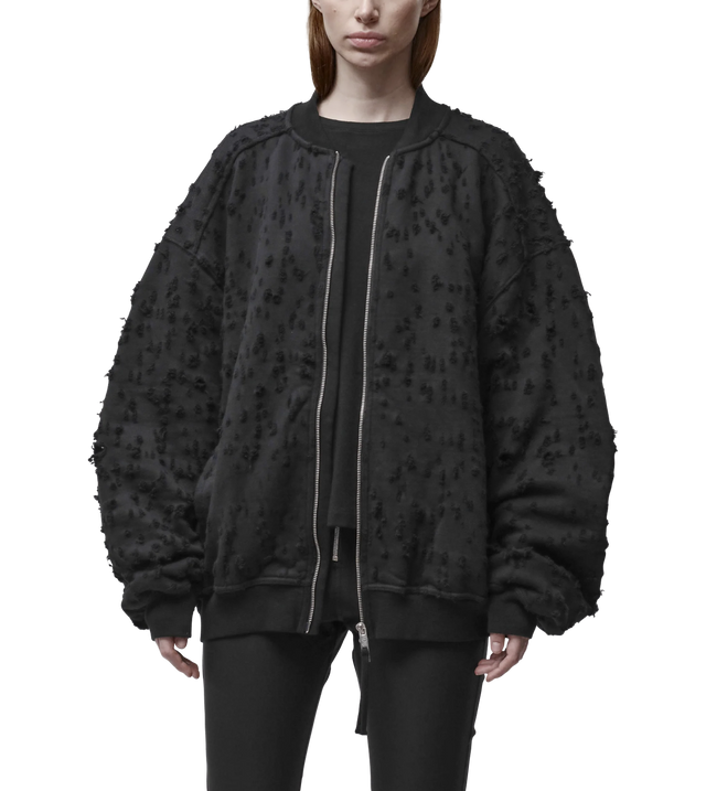 Oversize-Bomberjacke mit Used-Effekt