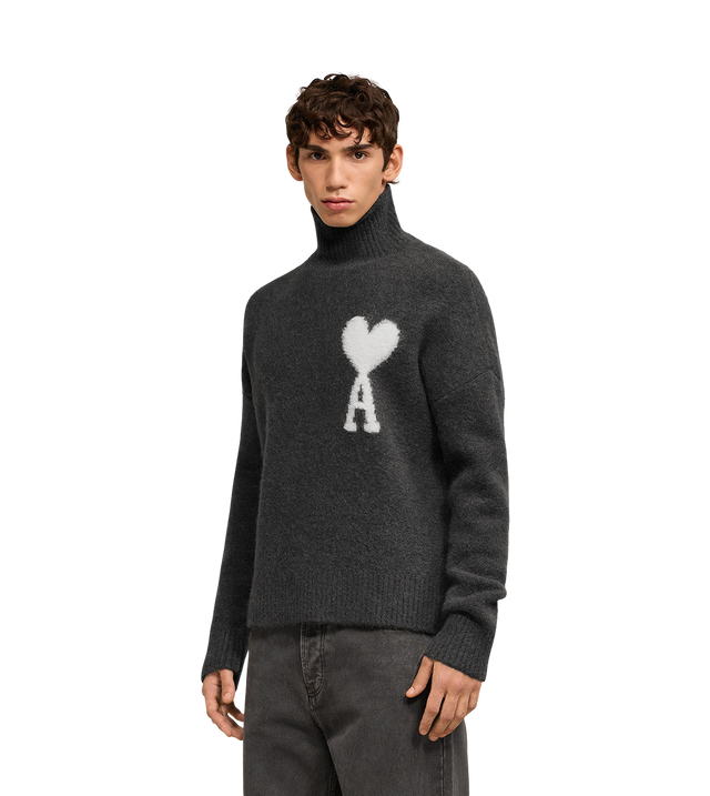 Off-White Ami de Coeur Pullover mit hohem Stehkragen