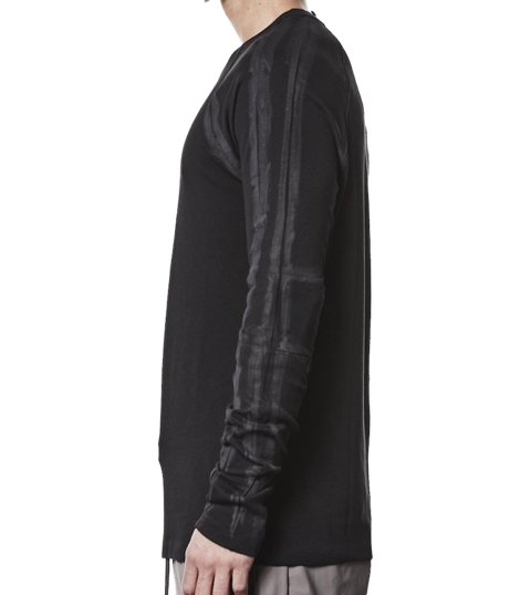 Longsleeve mit Raw‑Edge‑Look