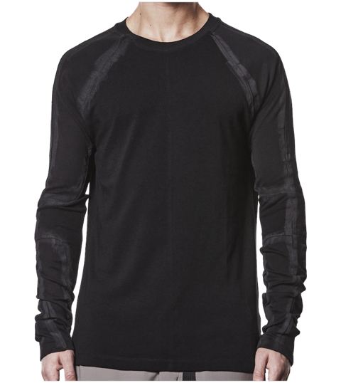 Longsleeve mit Raw‑Edge‑Look