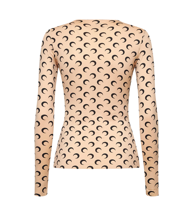 Langarmshirt mit Mond-Print