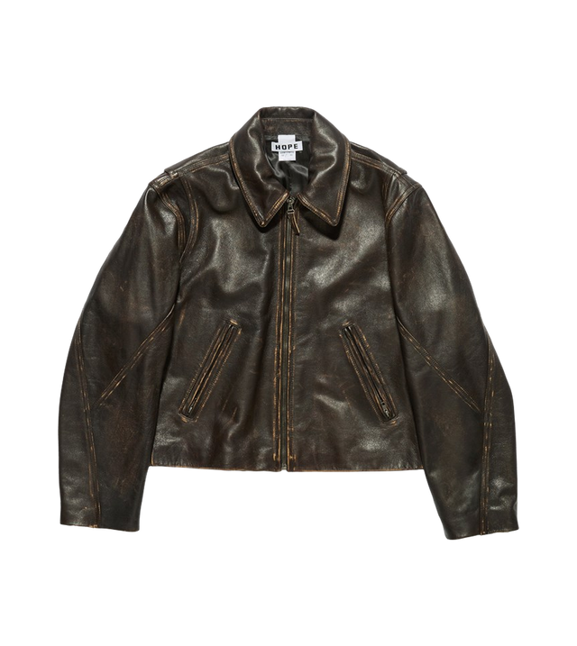 Void Lederjacke im Vintage-Look
