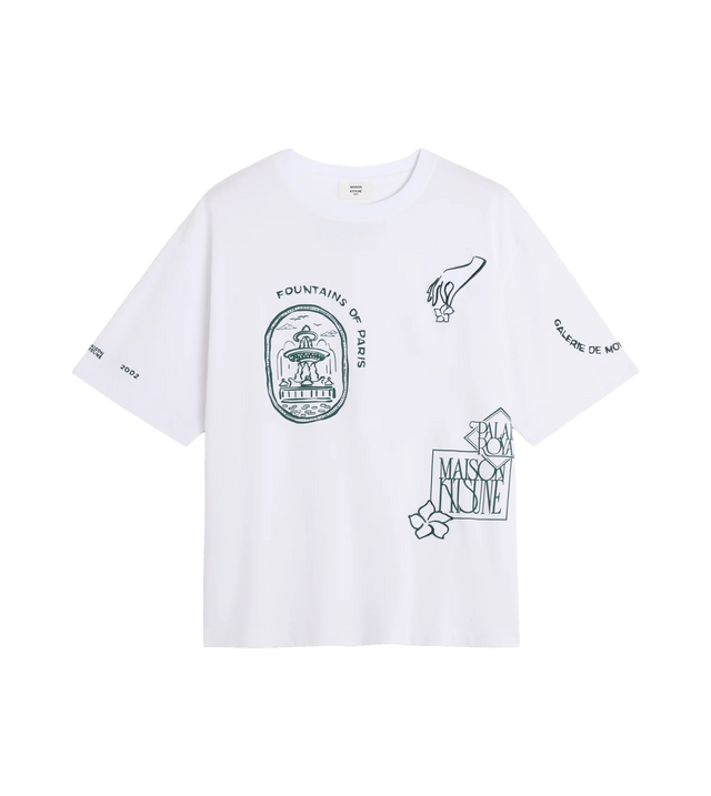 Art Nouveau Stamps T-Shirt mit Oversized Fit