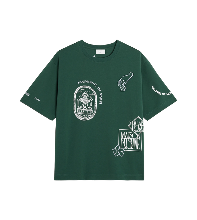 Art Nouveau Stamps T-Shirt mit Oversized Fit